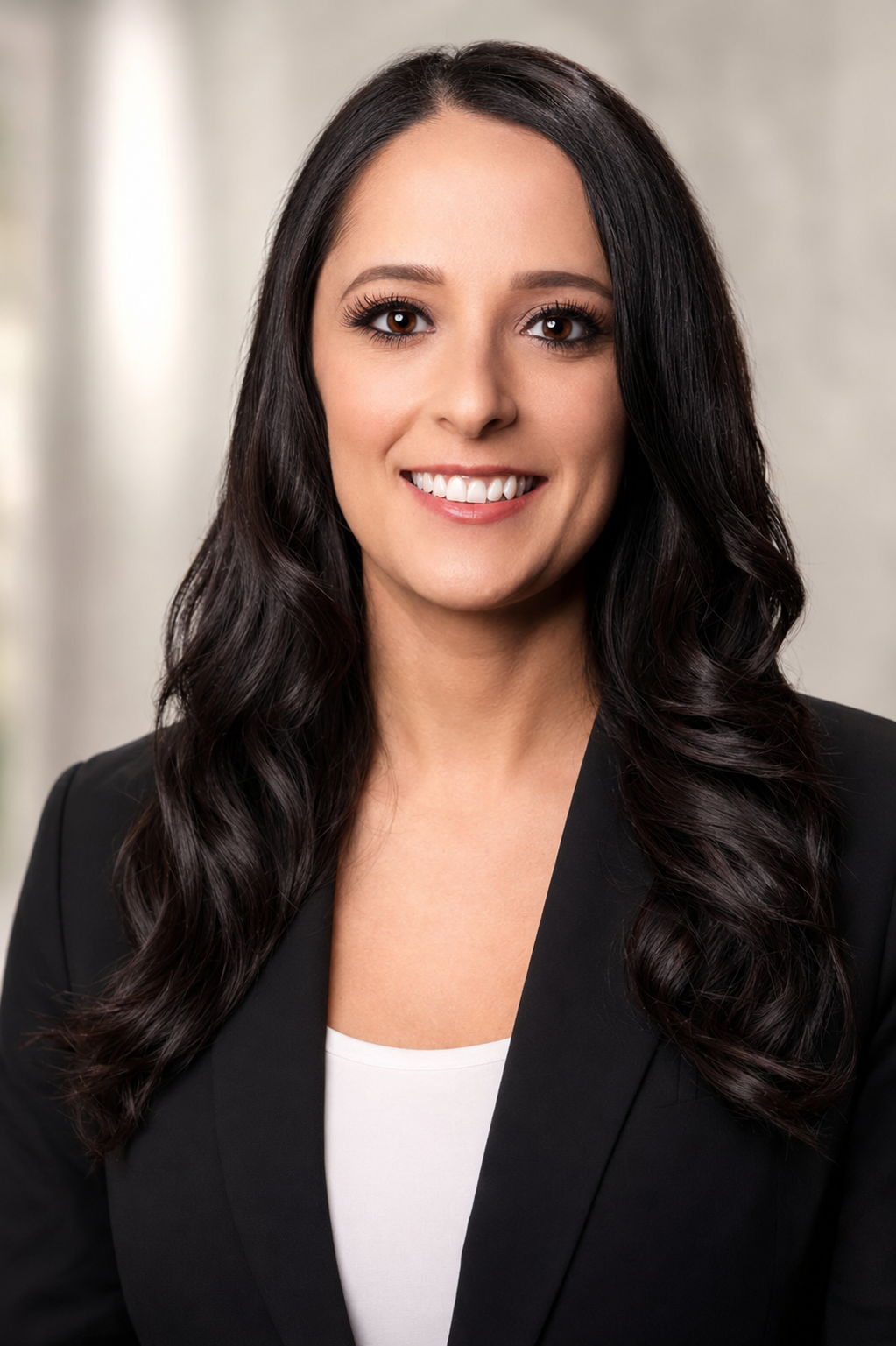 Nia Al-Kilany in a black blazer